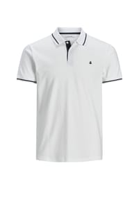 JACK & JONES - Polo Shirt Poloshirt Polohemd JJEJERSEY POLO Shortsleeve - Black