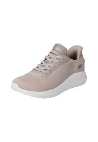 SKECHERS® - Bobs Squad Chaos Current Muse Sneaker, Memory-Foam, für Damen - OFF WHITE TEXTIL