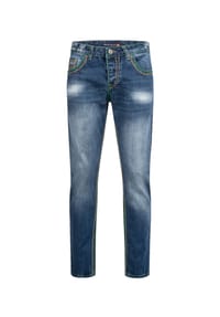 Rock Creek - Jeans Comfort Fit dicke Nähte Loose Fit - Dunkelblau