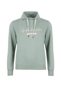 ROADSIGN® australia - Damen Sweatshirt Mood mit Schalkragen und Print - anthrazit