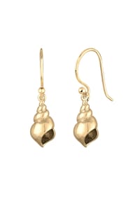 elli. - Ohrringe Hänger Muschel Shell Urlaub Meer Trend 925 Silber - Gold