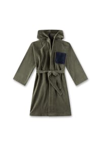 Sanetta - Bademantel, Bindegürtel, für Kinder - 40047 OLIVE