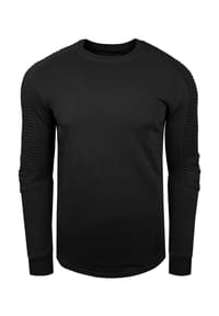 RUSTY NEAL® - Sweatshirt mit geripptem Ärmeldesign - Dunkel Grau