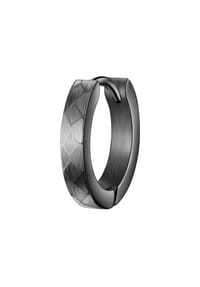 TRUE REBELS - Herren Ohrringe aus Edelstahl in gunmetal - gunmetal