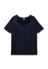 sheego - T-Shirt - tiefblau