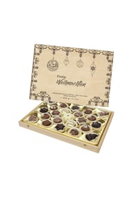 LAUENSTEIN CONFISERIE - Weihnachts-Schatzkästchen Trüffel und Pralinen 300g ohne Alkohol - 