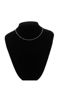 Adelia's - Damen Silber Schmuck 925 Silber Flach Panzer Halskette Ø 1,4 mm - vergoldet