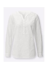 Witt - Stickereibluse - papaya-ecru