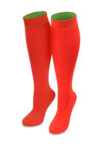 normani® - 1 Paar Kniestrümpfe Bi-Color - Apfelgrün/Moosgrün