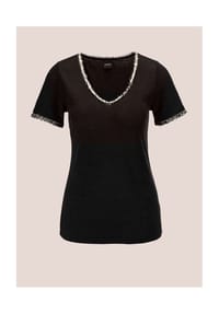 MADELEINE - Kurzarm-Shirt aus Leinen - khaki / multicolor