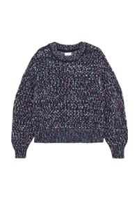 s.Oliver - Strickpullover, Glitzer- Garn, Rippbündchen, für Kinder - 59X1 BLUE