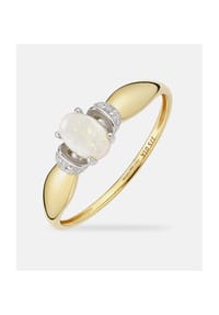 Diamant L'eternel - Ring, mit Opal, 375 Gelbgold - gold