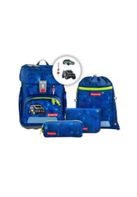 Step by Step® Cloud - Cloud - Schulranzen Set 5tlg. (Police Truck Charly) - Bagger Rocco