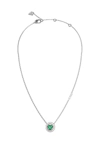 GUESS M'AMA NON M'AMA - Kette, Anhänger, M'AMA NON M'AMA, Herzanhänger für Damen - SILBER