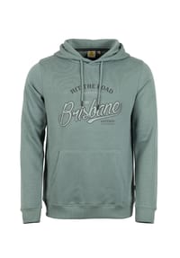ROADSIGN® australia - Herren Hoodie Brisbane mit Puffy Outline Print - grün