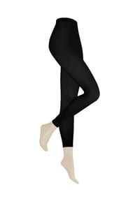 KUNERT - Feinstrumpfleggings "Soft Wool Cotton", Wollanteil, für Damen  - 0070 BLACK