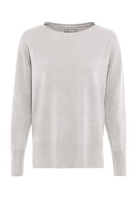 GALERIA - Cashmere-Pullover "Porto Boxy", Rippbündchen, für Damen - CREAM