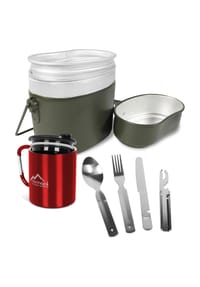 normani® - Bundeswehr Essgeschirrset Camping Kochgeschirr - Oliv/Blau