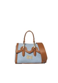 Sécret Pon-Pon - Handbag - blu jeans e Cuoio