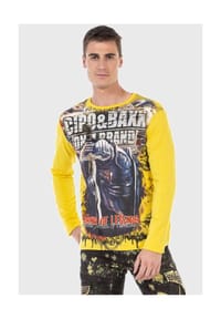 CIPO & BAXX® - Sweatshirts mit coolem Print - BLACK