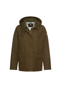 camel active - Outdoor Jacke mit abnehmbarer Kapuze und Kordkragen - Dunkel Khaki