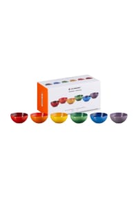 LE CREUSET® Snackschälchen-Set, 6-teilig - STEINGUT - REGENBOGEN