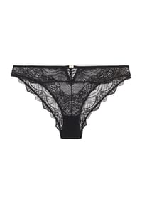 LASCANA - Elenora Brazilian Slip, Spitze, für Damen - 4215 BLACK