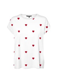VERO MODA® - T-Shirt Ava Plain, Rundhals, für Damen - 175598108 SNOW WH