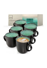 SÄNGER Steingut Geschirrserie Fiji - Fiji - Grün - Kaffeebecher Set Fiji  6 teilig