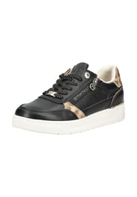 TOM TAILOR - Lederimitat/Textil Sneaker - Schwarz