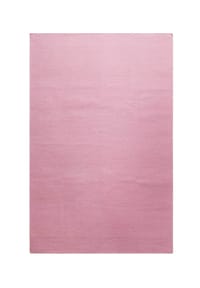 Green Looop - Handweb-Teppich Nizza - Baumwollteppich, einfarbig, pflegeleicht, Wohn-Schlafzimmer, 2x2,9 m - rosa