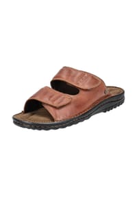 Hush Puppies® - Leder Pantoletten - Mokka
