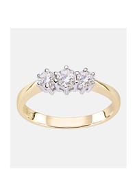 VANLERÉ - Trilogie Ring, mit Zirkonia, 375 Gelbgold - gold