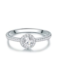 TRILANI 1934 - Damen Ring aus 925/- Sterling Silber in Silber mit Zirkonia - silber
