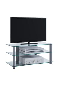 VCM. - TV Möbel | Lowboard | Kabelführung | Maße H. 45 x B. 95 x T. 40 cm | Fernseh Möbel - Netasa - Klarglas