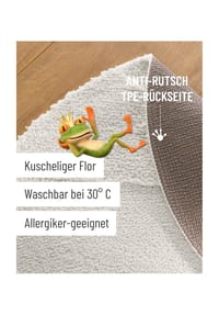 WECONhome Badteppich Marc - Hoch-Tief-Effekt - Badteppich - anthrazit grau