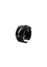 heideman - Fingerring Mona schwarz farben - schwarz