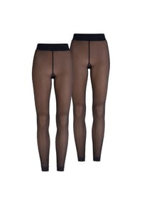 nur die - Leggings Warm & Transparent - schwarz