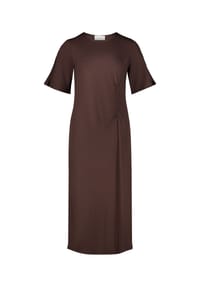CARTOON - Midikleid mit Raffung - Dunkelbraun