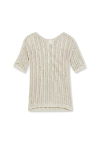 MADELEINE - Luftiger Sommerpullover mit Ajour-Muster - kitt