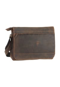 GREEN BURRY Vintage - Vintage Messenger Leder 36 cm - brown