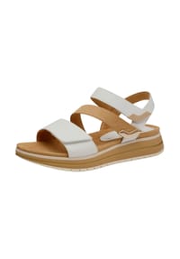 MARCO TOZZI® - Lederimitat/Textil Sandalen - Schwarz