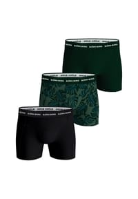 BJÖRN BORG - Herren Boxershorts, 3er Pack - Cotton Stretch Boxer Trunks, Baumwolle, Logobund - Blau/Hellblau