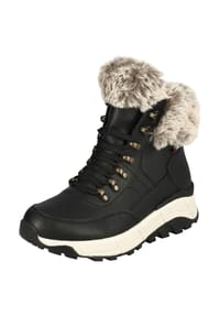 rieker - Leder/Textil Stiefelette - Schwarz Kombi