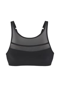 LASCANA - Bustier-Bikini-Oberteil Mascha, Mesh, für Damen - BLACK