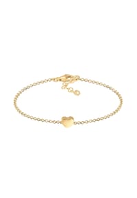 elli. - Armband Basic Trend Erbskette Herz Love Liebe 925 Silber - Gold