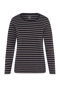 GALERIA - Langarmshirt Bea, Baumwolle, für Damen - BLACK/STONE