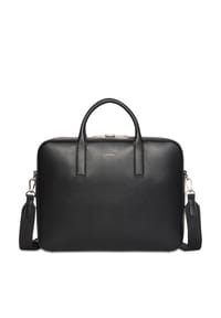 Calvin Klein RAISED - Laptoptasche, Kunstleder - BLACK