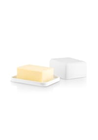 ASA - Butterdose, Porzellan, 5,7x9,6x12 cm, Weiß - Braun
