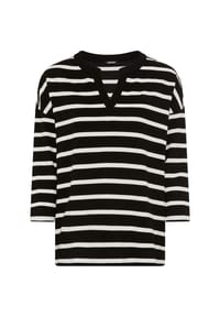 olsen - Sweatshirt, Tunikaausschnitt, für Damen - 80000 BLACK